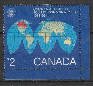 1983 Canada - Sc 977i - used VF -1 single - Commonwealth Day, NF