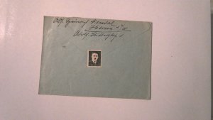 GERMANY 1936 PROPAGANDA POSTER STAMP ON COVER
