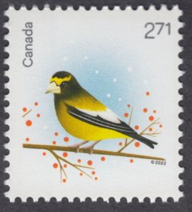 Canada - #3363c Christmas Holiday Birds - Grosbeak -  From Souvenir Sheet - MNH