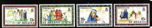 St. Helena-Scott#580-3-Unused NH set-Christmas-1992-