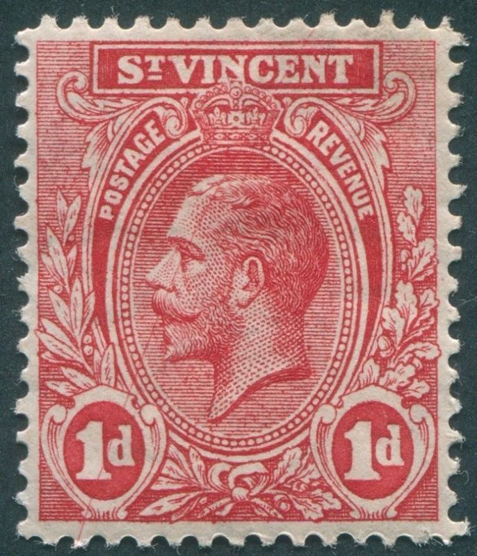 St Vincent 1913 1d red SG109 unused