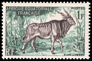 French Equatorial Africa #195  MNH - Giant Eland (1957)