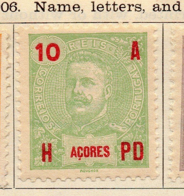 Azores 1906 Early Issue Fine Mint Hinged 10A. 151468