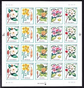 3193 Flowering Trees Full MNH Sheet
