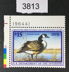 US STAMPS # RW64 DUCK PLATE SINGLE MINT OG NH CAT. $28 LOT #3813