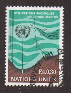 United Nations Geneva  #15 cancelled  1971  seabed.