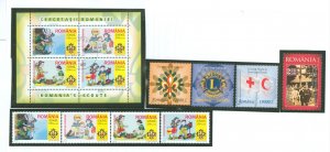 Romania #4685-4687/4732-4735b Mint (NH) Souvenir Sheet (Scouts)