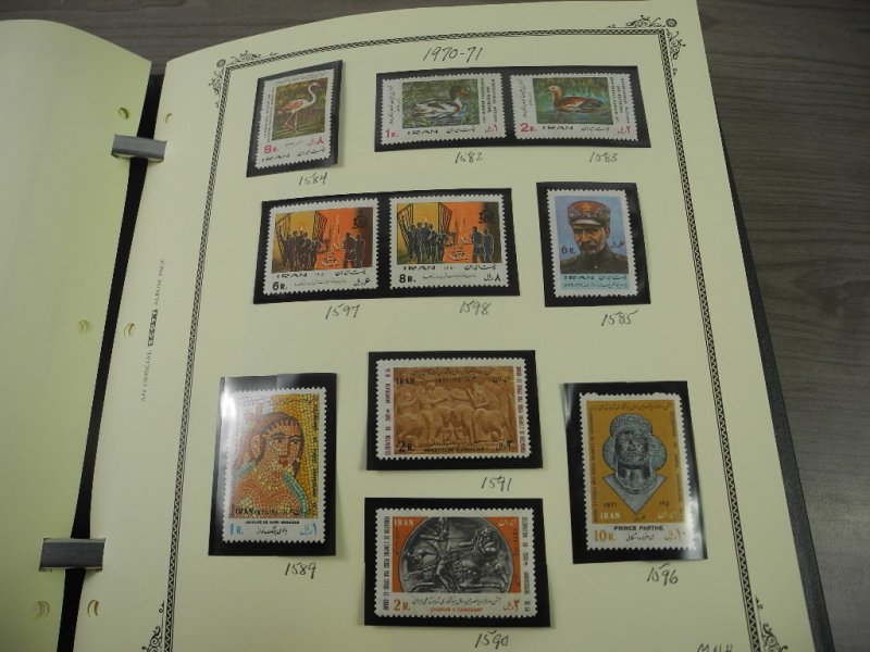 PERSIA,  IRAN,  Lovely Stamp Collection mounted in a Scott album w/case