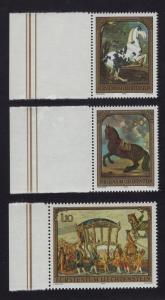 Liechtenstein  #660-662  MNH 1978 paintings von Meytens Faistenberger