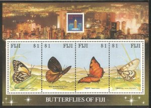 FIJI Sc# 702 MNH FVF SS Butterflies