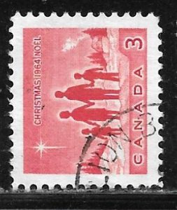 Canada 434: 3c Christmas Star and family, used, VF