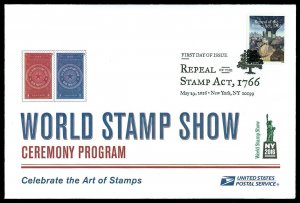 Scott 5064 Forever Stamp Act Repeal First Day Cover with Ceremony Program Insert