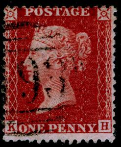 SG41, 1d dp rose-red PLATE 36, LC14, FINE USED. Cat £25. KH