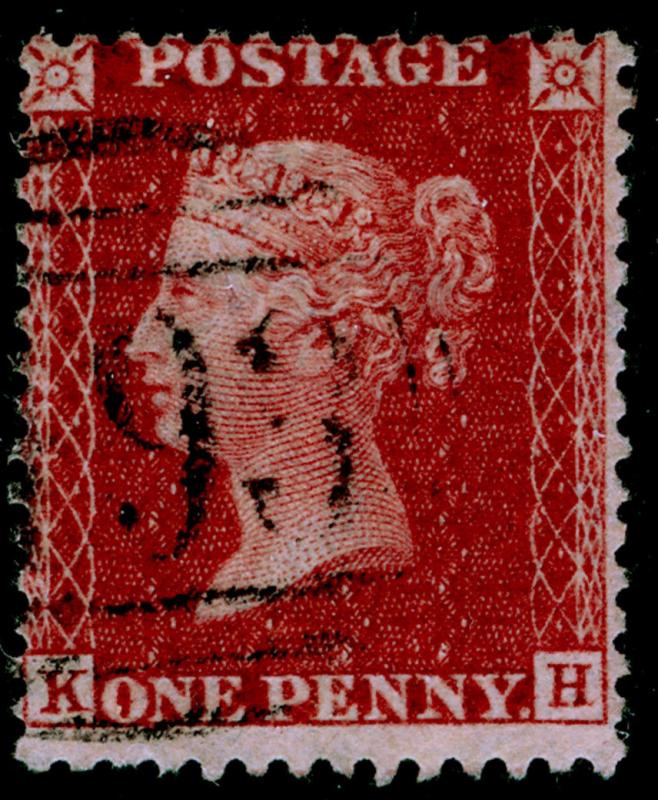 SG41, 1d dp rose-red PLATE 36, LC14, FINE USED. Cat £25. KH