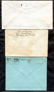 d381 - Canada Lot of (3) Covers with Slogan Cancels