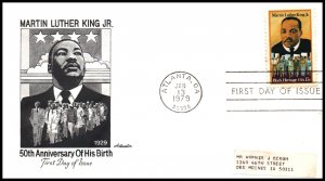 US 1771 Martin Luther King Artmaster Label FDC