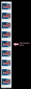 US 5343 Flag forever PNC9 BCA B1111 MNH 2019 