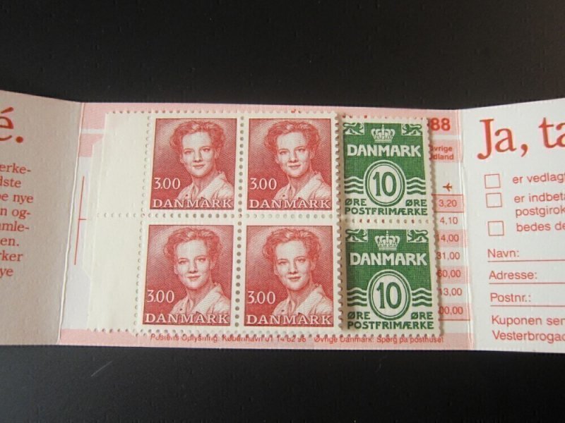 Denmark 1986 Sc 794b+795 Booklet MNH