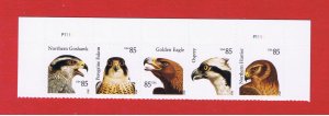 #4608-4612   MNH OG  strip of 5   Birds of Prey w/P#   Free S/H