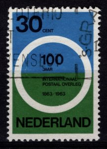 Netherlands 1963 Paris Postal Conf. Centenary, 30c [Used]