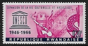 Rwanda # 186 - Unesco Emblem & Artifacts - MNH.....{KGr21}