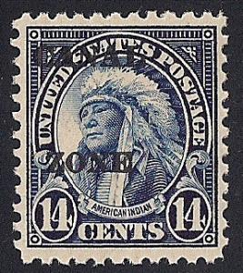 CANAL ZONE 77 14 cents Indian Stamp Mint OG NH EGRADED VF 79