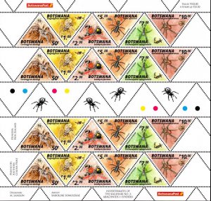 Botswana - 2020 Spiders Set MNH**