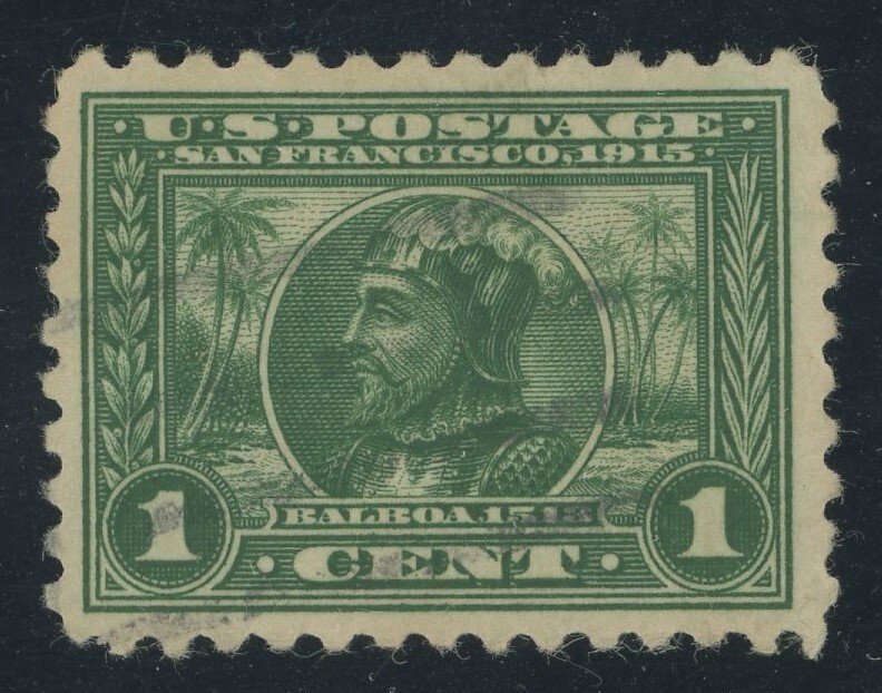 USA 401 - 1 cent Panama Pacific Perf 10 - VF/XF Used faint cancel