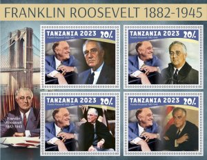 Stamps. Franklin Roosevelt 2024 year 1+1 sheet perforated NEW