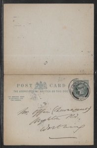 Great Britain Postal Stationery Postcard H&G 28 Used 1898