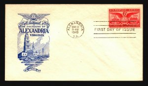 US SC# C40 FDC / IOOR Cachet - Z18390