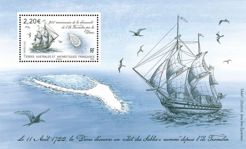 Stamps of TAAF  ( Pre-order ) 2022 - 300th anniversary of the discovery of Trome