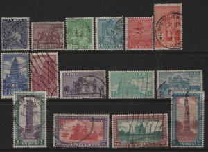 INDIA  207-221 USED SHORT SET