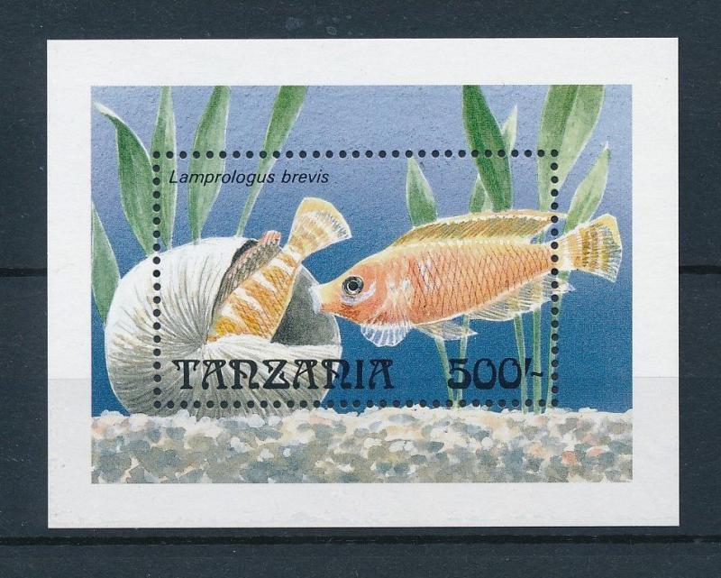 [26506] Tanzania 1992 Marine Life Fish MNH  Souvenir Sheet