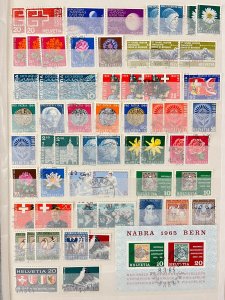 Switzerland Good Mid Period Collection Incl.Sheets Used (few 100)DA1389