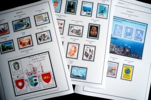 COLOR PRINTED MONACO 2011-2020 STAMP ALBUM PAGES (63 illustrated pages)