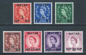 Qatar #19-25 NH GB Defins. Ovptd.