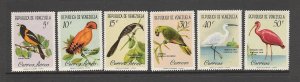 BIRDS - VENEZUELA #798-800,C776-9   MNH