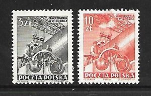 POLAND Sc 549-50 NH ISSUE OF 1952 - WORKERS