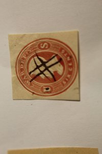 US UO23 CUT SQUARE USED  PEN CANCEL