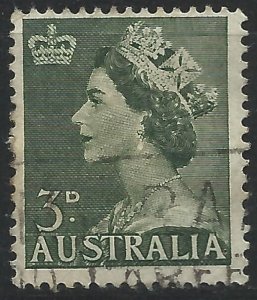 Australia 1953 - Queen Elizabeth 3d definitive - SG262 used