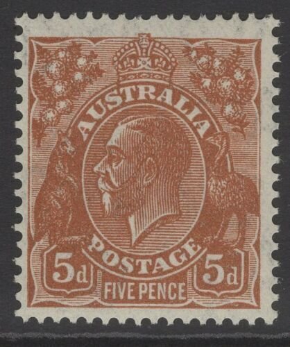 AUSTRALIA SG130 1932 5d ORANGE-BROWN MNH 