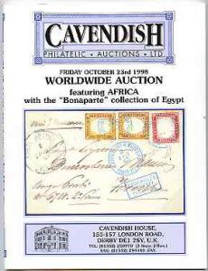 Auction Catalogue - Egypt - Cavendish 23 October 1998 - t...