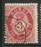 Norway Scott #18 Stamp - Used Single