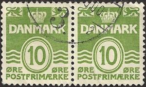 DENMARK -  #318 - Used - Pair - SCV-0.50