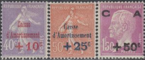 France   Sc # B28-30  Hinged  ( z2 ) Valued @ $ 98.00