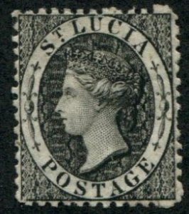 St. Lucia SC# 7 (SG# 11) Queen Victoria (1p) wmk 1, MNG