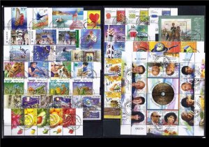 ISRAEL 2009 COMPLETE YEAR CANCELED 40 STAMPS + 2 SOUVENIR SHEET