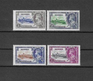 MAURITIUS 1935 SG 245/248 MNH