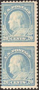 U.S. 515 FVF MLH Imperf PAIR  (31018) 